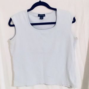 Ann Taylor sleeveless top L baby blue